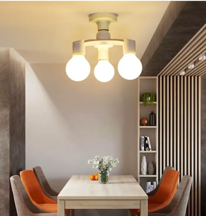 Répartiteur de douille de Base E27 E27 à E27 EU, support de lampe d'ampoule LED 2 en 1/3 en 1/4 en 1/5 en 1/6 en 1, douille de lampe LED, support adaptateur d'ampoule