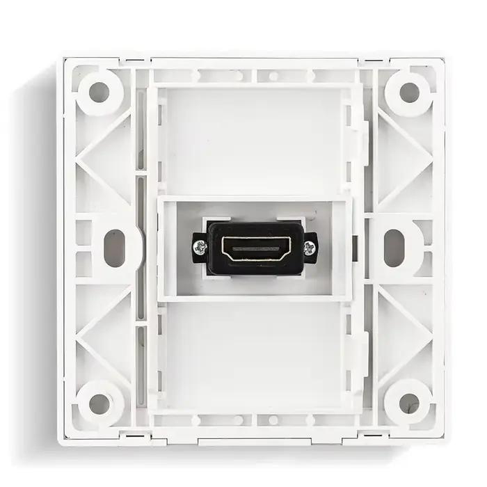 1 pièce Prise murale HDMI encastrable de type 86 à tête droite