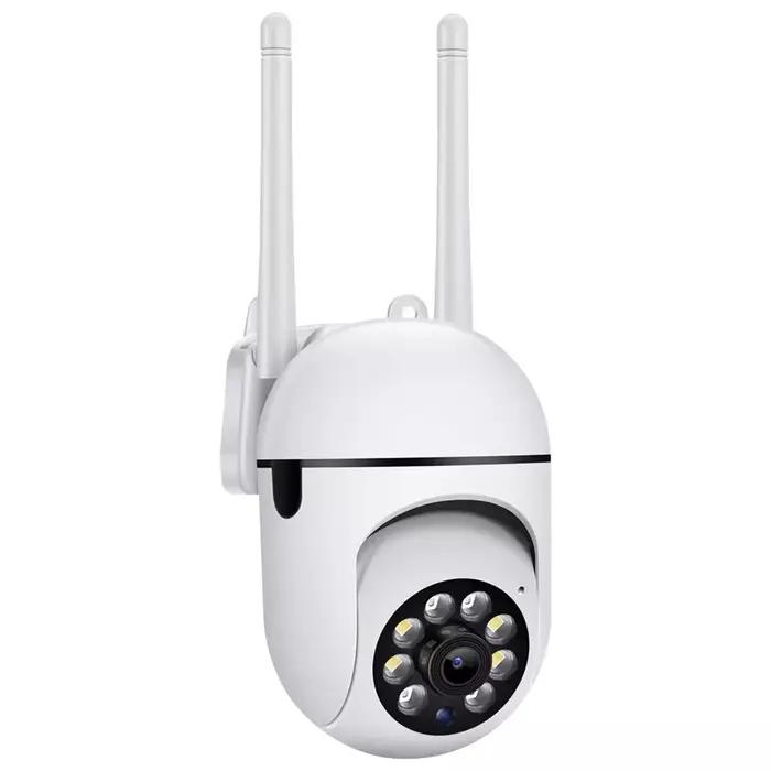 Caméra dôme WiFi 360 degrés intérieure/extérieure résistante aux intempéries avec détection de mouvement pour sécurité et tranquillité d'esprit