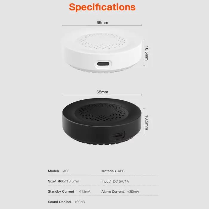 Tuya – sirène d'alarme WiFi pour la sécurité de la maison