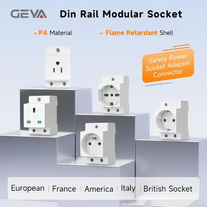 GEYA – prise de courant sur Rail Din
