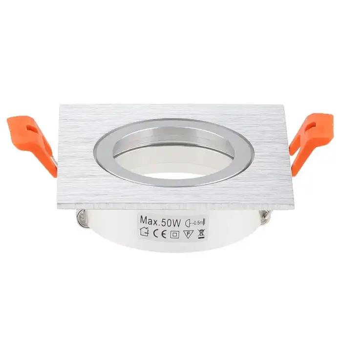 Plafonnier LED Encastrable Rond Noir et Blanc