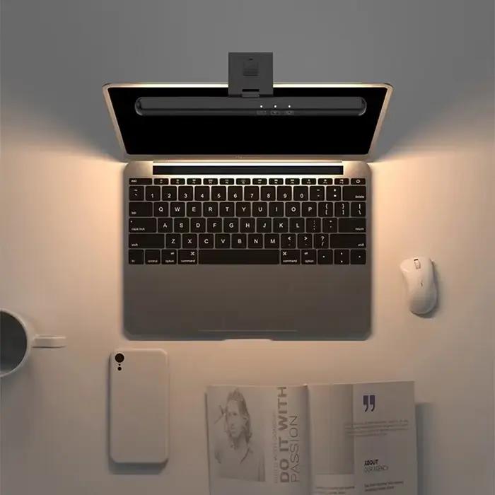 Écran LED lampe de bureau Protection des yeux gradation continue USB veilleuses ordinateur écran pin
