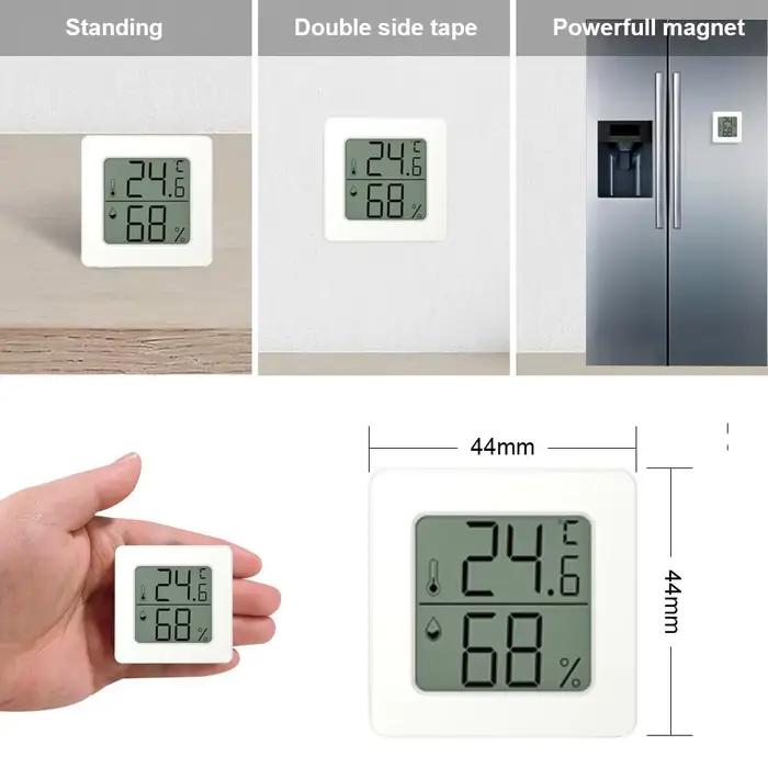 Mini thermomètre numérique hygromètre maison intérieure température ambiante humidité mètre capteur jauge Station météo avec batterie