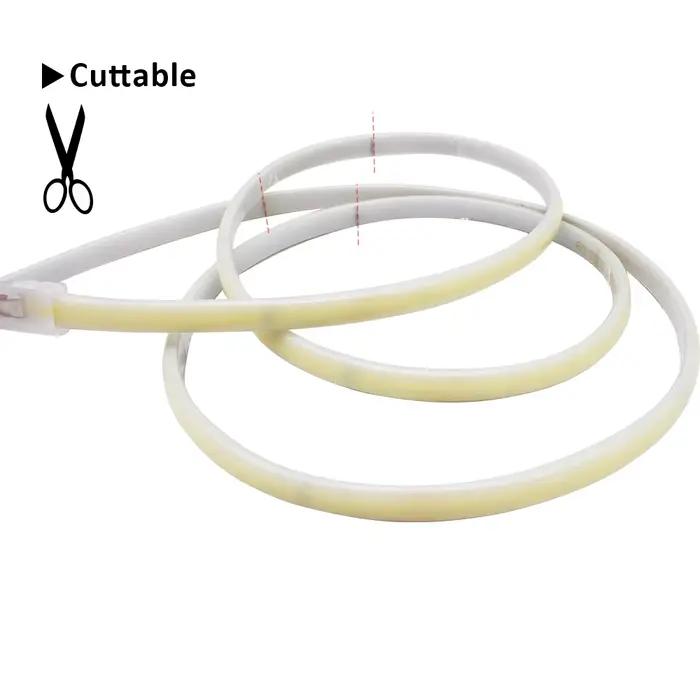 Bandes LED 220V étanche COB LED bande lumineuse 240Led/M 3000K 4000K 6000K décor à la maison ruban Flexible éclairage linéaire