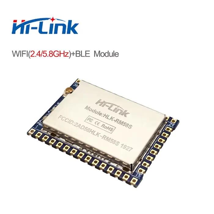 Module Wi-Fi sans fil HLK-RM58S WiFi Android iOS 2.4G/5G + 4.2 Serial UART avec CPU RISC 32 bits RM5