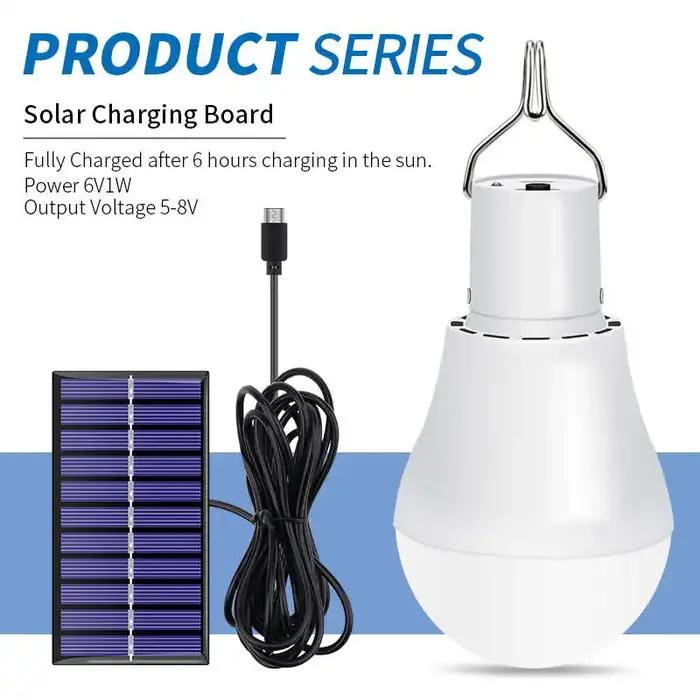 LED lampe solaire 15 W 250LM USB 5 V lumière