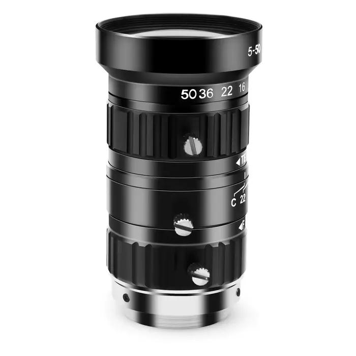 Objectif C/CS Mount 12MP 5-50mm F2.8 Haute Définition pour Caméras USB/IP/POE et Webcams