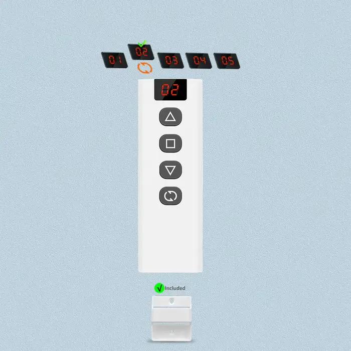 Module de commande de rideaux et stores Tuya WiFi RF avec télécommande pour moteur électrique, compa