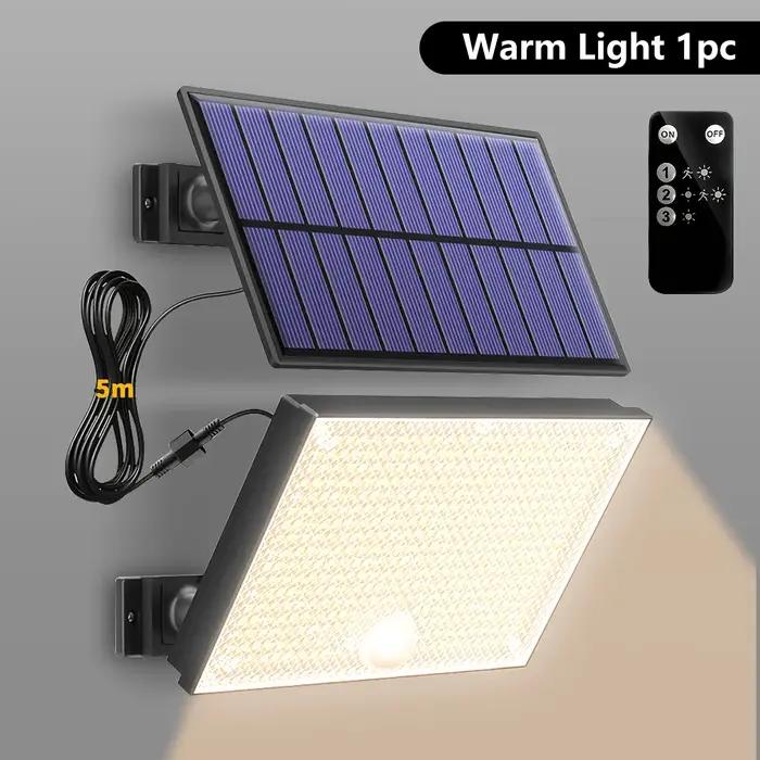 Lampe solaire extérieure à détecteur de mouvement 400 LED