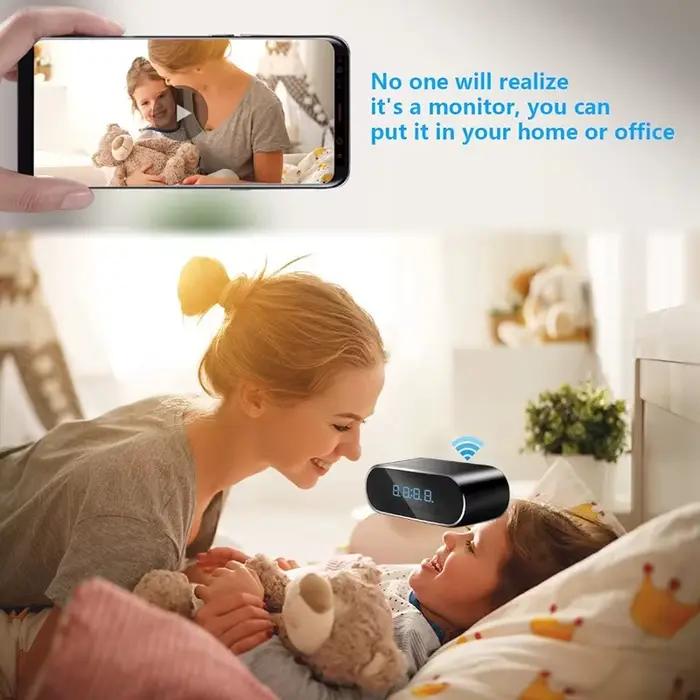 Full HD 1080P réveil Mini caméra sans fil Wifi contrôle DVR caméscope Surveillance à domicile moniteur vidéo