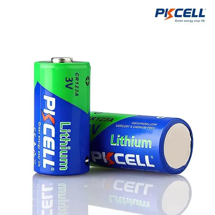20 piles au lithium CR123A 3V non rechargeables pour alarme de porte et de fenêtre électronique AED
