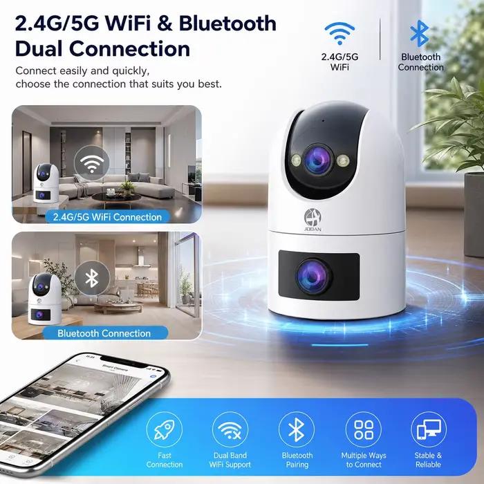 Jooan WiFi caméra de Surveillance double objectif 4K 8MP HD
