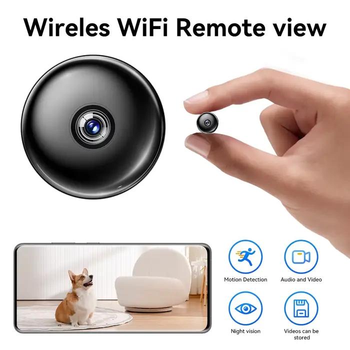 Caméra de sécurité sans fil avec vision nocturne et détection de mouvement surveillance portable pour la maison surveillance des jeunes facile à installer pour usage quotidien et occasions spéciales