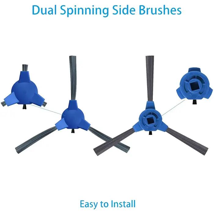 Couvercle de brosse à rouleau, brosse latérale, filtre Hepa, pièces de rechange pour aspirateur Robo