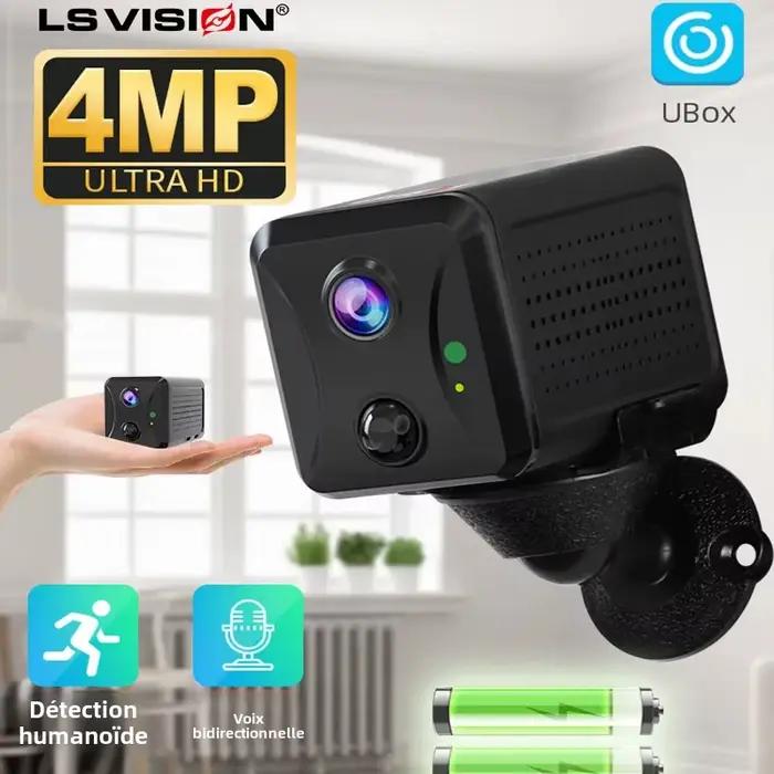 Caméra de sécurité LS VISION Ubox Mini 4G avec carte SIM ou Wifi
