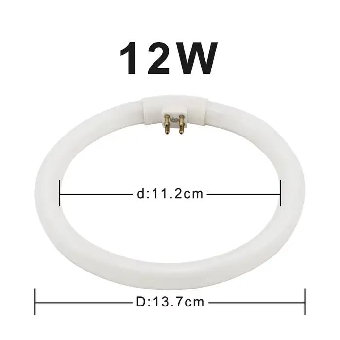 Tubes annulaires T4 fluorescents 10W 12W, lumière tri-phosphore AC 220V, loupe, ampoule circulaire G