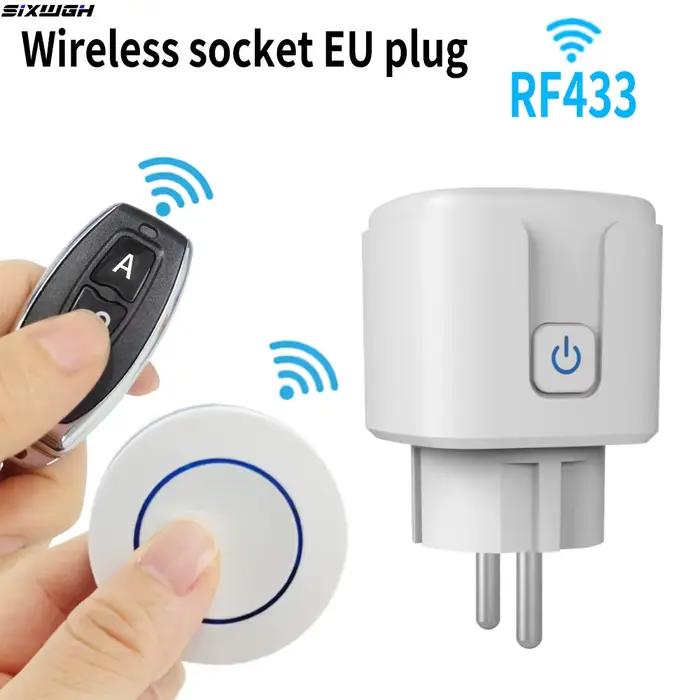 Prise sans fil RF433, prise intelligente pour maison connectée