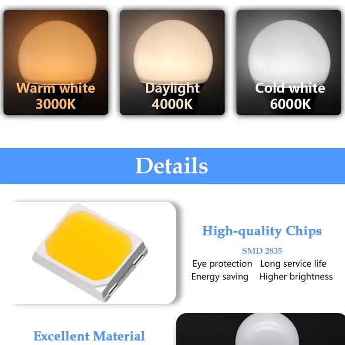 Ampoule LED Dusk to Dawn 10W E27 B22 avec Capteur Lumière Intérieure Économie Énergie Salon Usage Occasions Spéciales