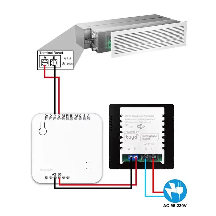 Pour Toshiba Wifi Tuya VRF Thermostat climatisation centrale panneau de commande panneau VRV Tuya Th