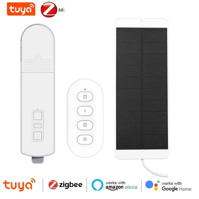 Moteur de rideau électrique intelligent Zigbee DIY pour stores, volets et stores enrouleurs compatible Tuya Alexa Google Home Alice occasion spéciale智能家居电动卷帘智能Zigbee DIY适用于百叶窗、窗帘和卷帘,兼容Tuya、Alexa、Google Home和Alice特定场合