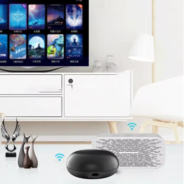 Télécommande WiFi intelligente universelle IR pour TV et climatiseur via Alexa Google Home Tuya maison intelligente polyvalente blanc ou noir