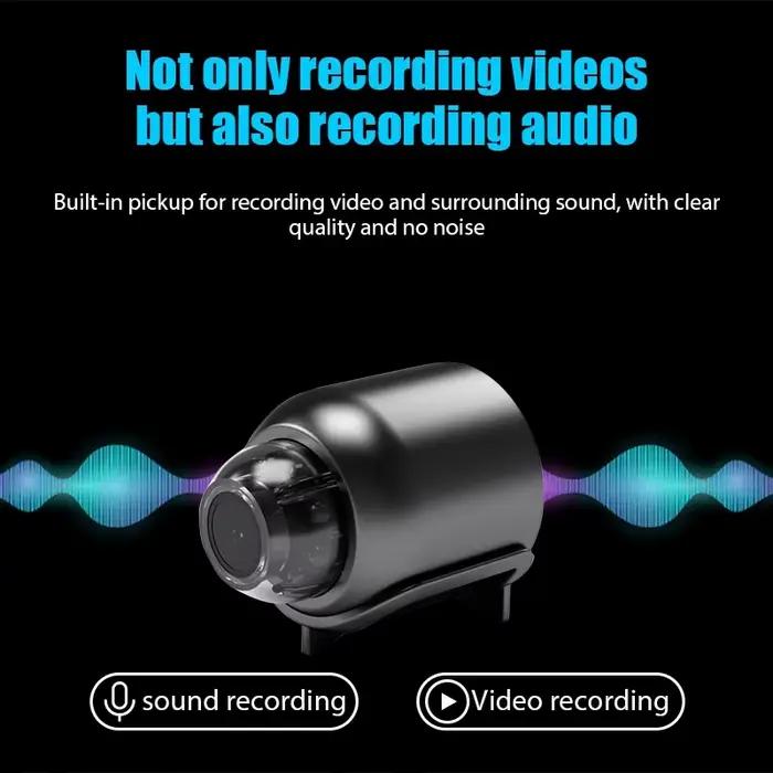 Caméra WiFi X5 2.4G 1080P HD Mini Caméra de Sécurité Intérieure IP Surveillance à Distance Voix Bidirectionnelle Occasions Spéciales