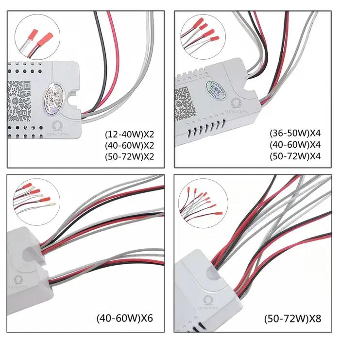 1 pièces AC220V 2.4G RF télécommande pilote LED Intelligent 12-40W 36-50W 40-60W 50-72W X2 X4 X6 X8