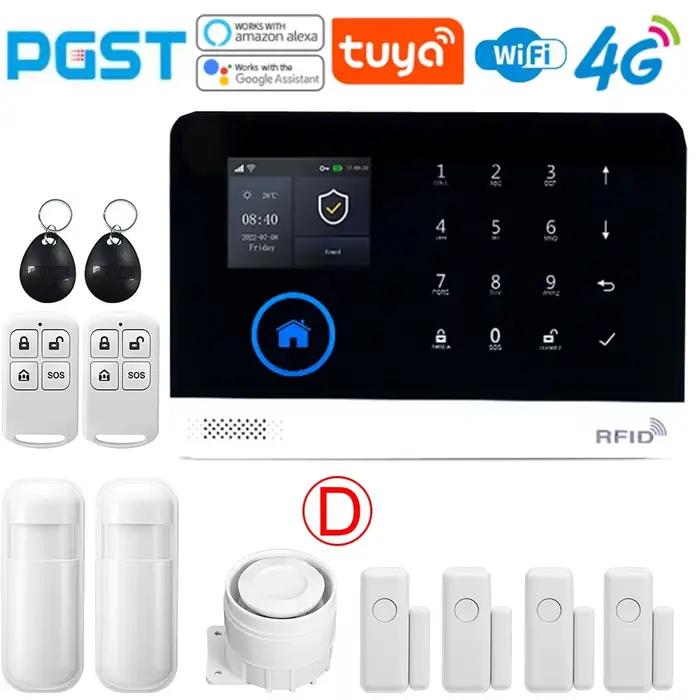 Système d'alarme PGST PG103 4G Tuya Smart Home Wifi GSM sans fil pour la maison