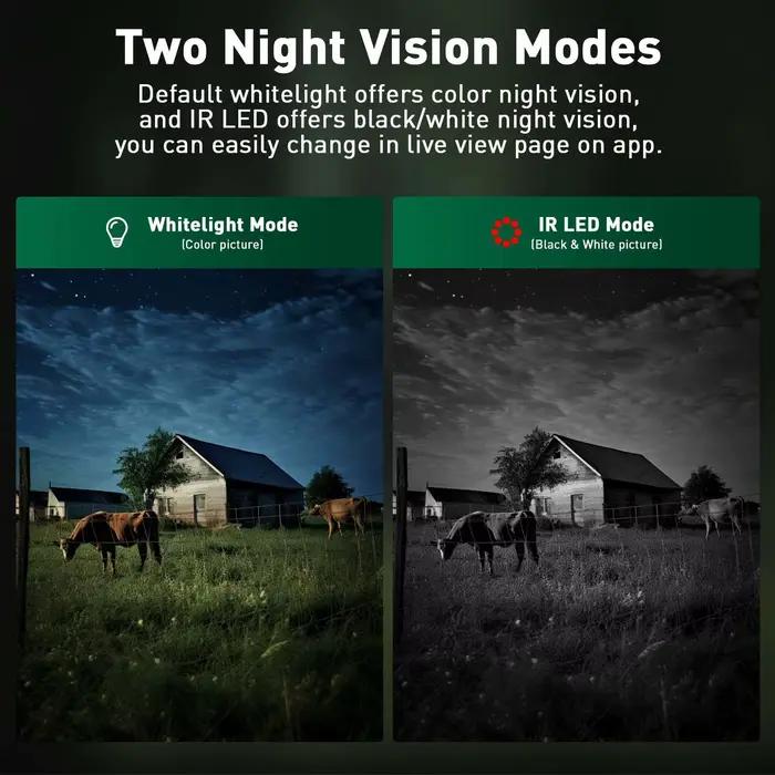 LS VISION 8MP double écran caméra de sécurité solaire extérieure 4K 4G/WiFi PTZ