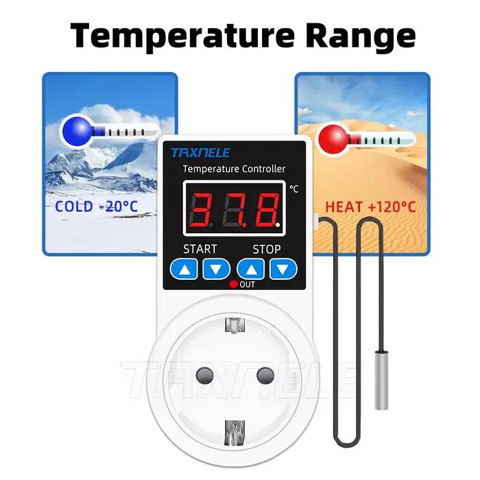 Prise Thermostat régulateur de température numérique