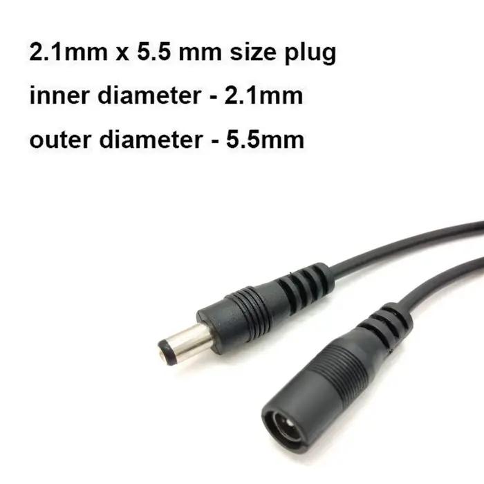 Câble d'extension d'alimentation 5M 10M DC12V