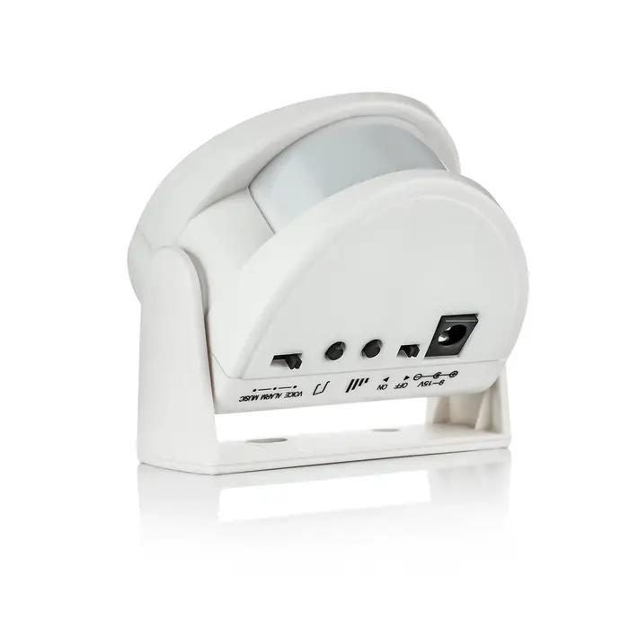 Sonnette de porte sans fil FUERS avec détecteur de mouvement pour sécurité et bienvenue des invités occasions spéciales entrée des magasins entreprises protection intelligente alarme anti-intrusion 90dB musique personnalisable