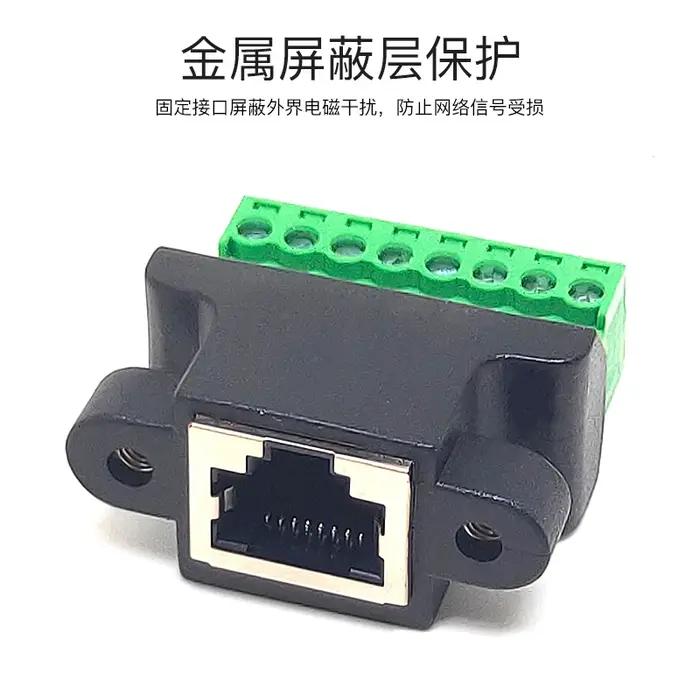 Câble d'extension RJ45 mâle vers borne 8 broches