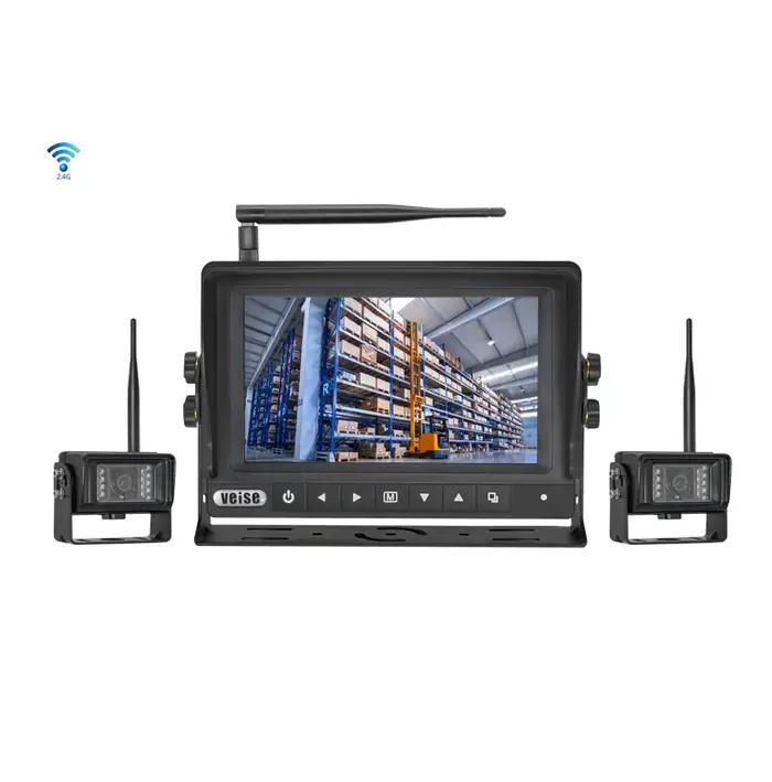 Caméra de recul sans fil 7 pouces avec moniteur