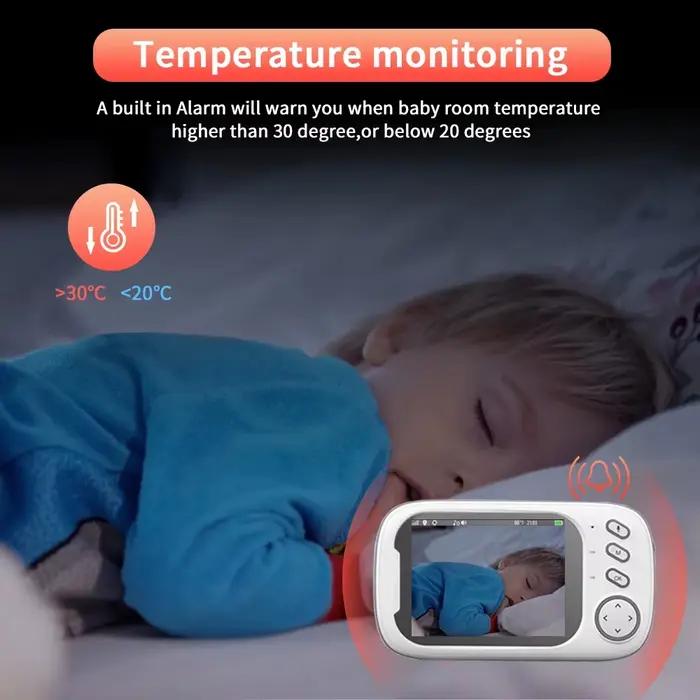 Cdycam nouveau 3.5 pouces sans fil vidéo bébé moniteur Vision nocturne surveillance de la température 2 voies Audio