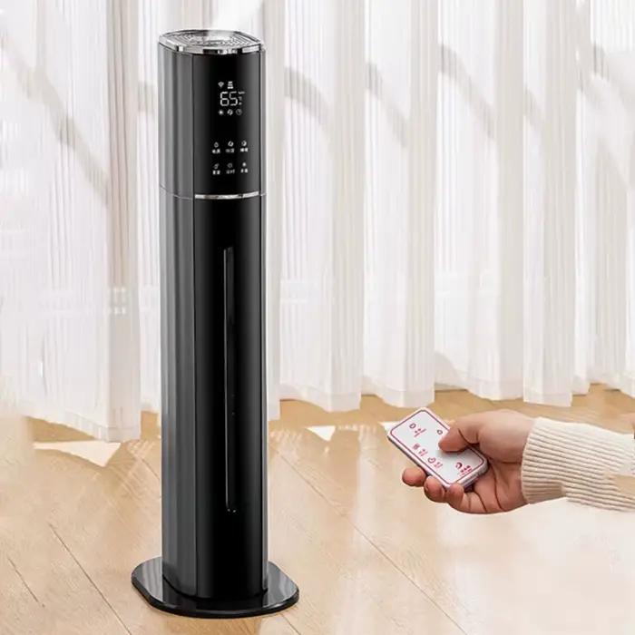 Humidificateur d'air domestique silencieux pour femmes enceintes, climatisation intérieure, grand volume, chambre à coucher, brouillard sur pied, synchronisation mobile, grande capacité d'humidification