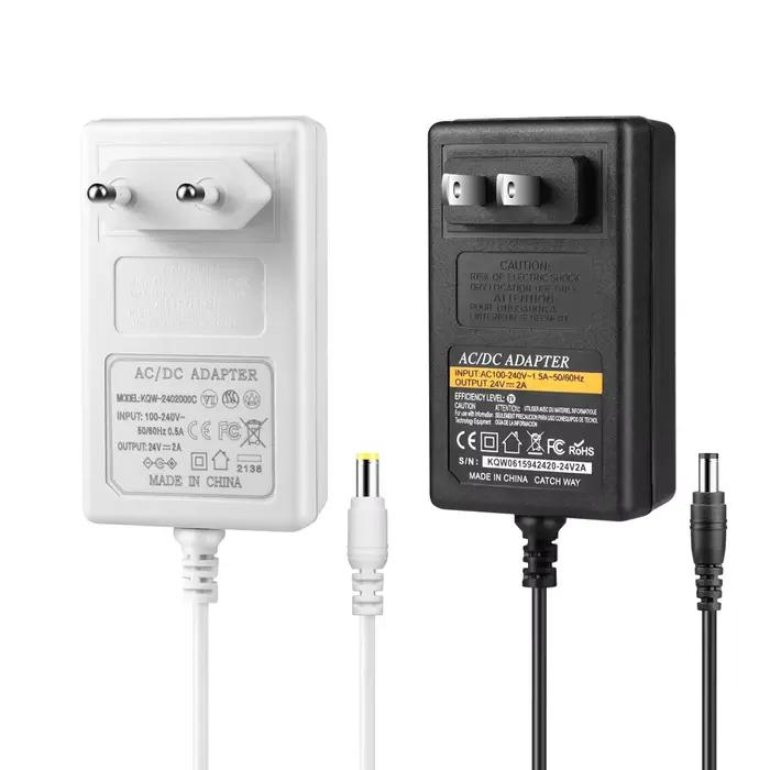 DC24V 2A 3A alimentation LED AC100-240V transformateurs d'éclairage 48W 72W LED bande lumineuse pilo