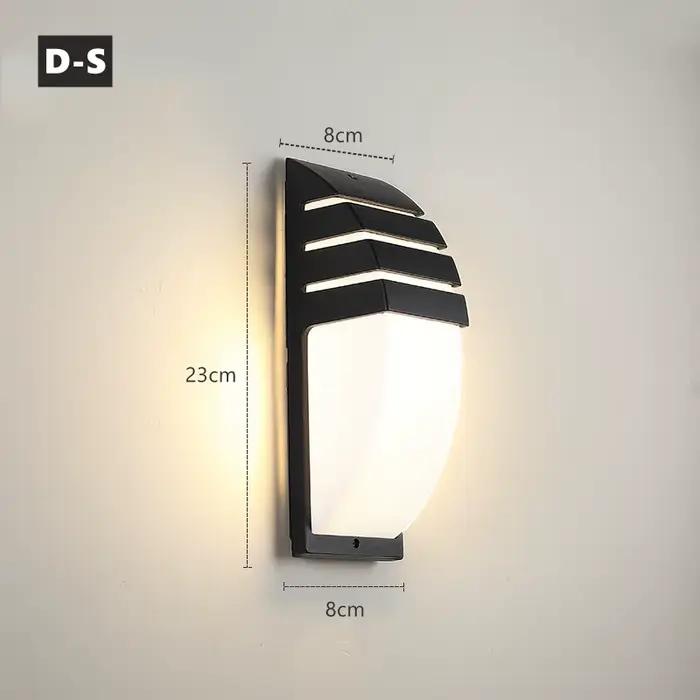Applique murale LED en aluminium étanche conforme à la norme IP65, luminaire décoratif d'extérieur,