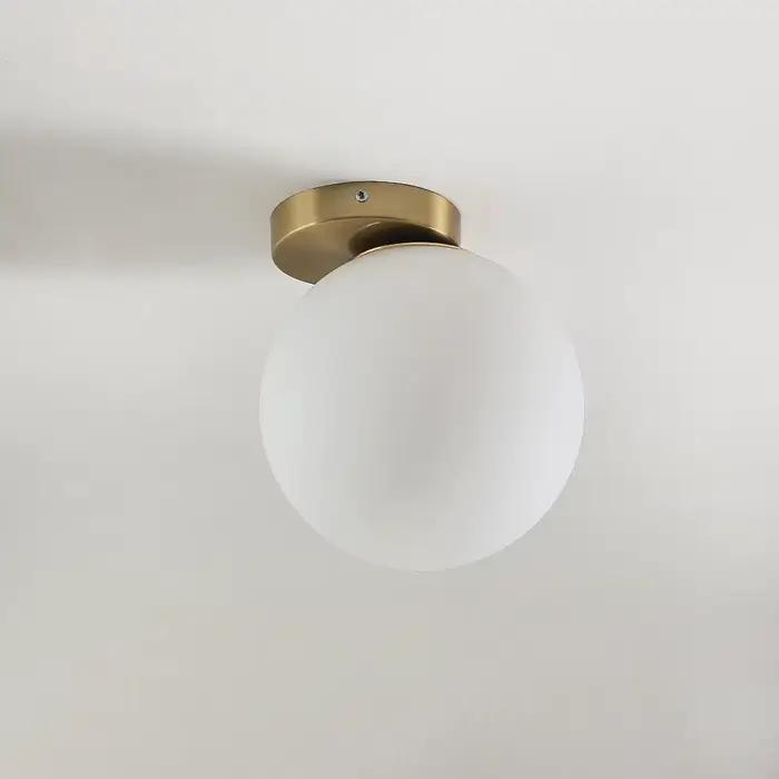 Applique murale moderne boule de verre de luxe or non aligné boule applique salon chambre chevet esc