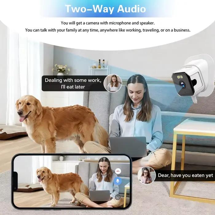 O-Kam Pro 5MP double bande Mini caméra IP fenêtre sans fil Installation facile réseau sécurisé lumière noire vision nocturne détection de mouvement