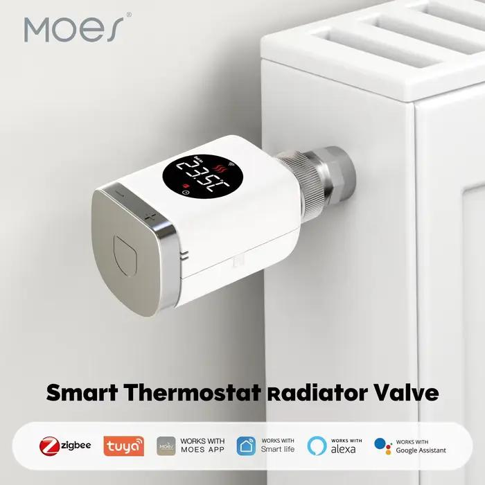 MOES Tuya – vanne de radiateur thermostatique intelligente Wifi/ZigBee
