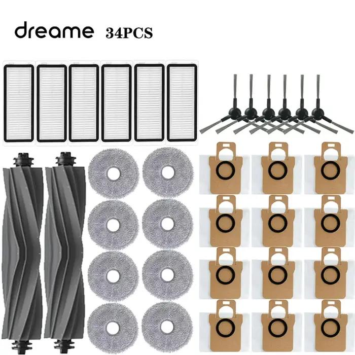 Pieces de rechange consommate Dreame Bot L30 Ultra L20 Ultra serpilleres caoutchouc beige bourgogne brun chocolat clair gris lavande orange rose vert_armee jaune_clair kaki_foncé prune