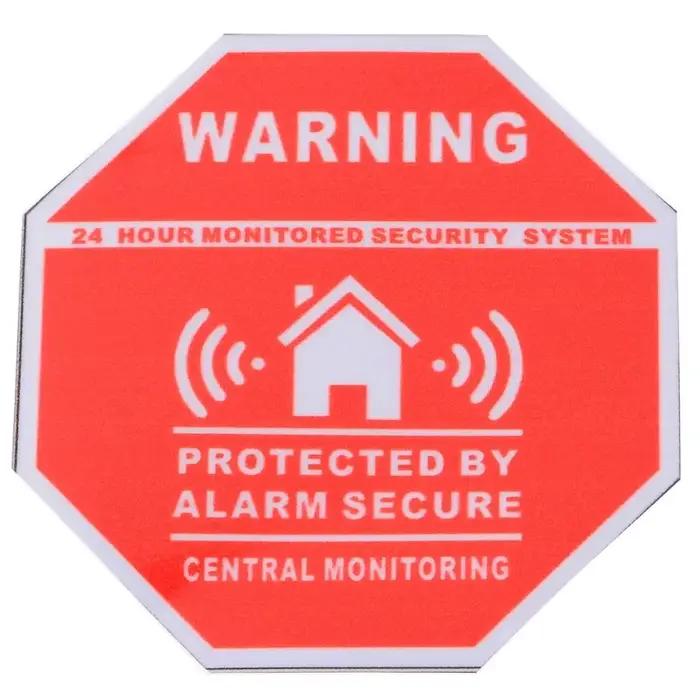 Autocollant d'alarme de sécurité rouge