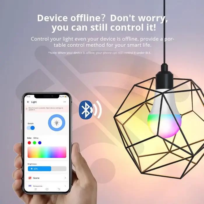 EWelink ampoule intelligente E27 WiFi lampe à bricoler soi-même à intensité variable lumière LED 100-240V APP contrôle prise en charge Alexa Google Home Alice Smartthings