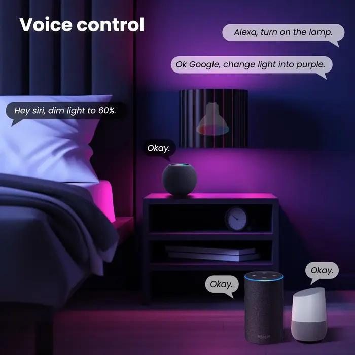 Ampoule intelligente LED MOES Tuya Matter WiFi GU10 à intensité variable 16 millions de couleurs RVB pour commandes vocales Alexa Google Home Blanc Chaud Blanc Bleu Bleu Marine Bourgogne Gris Clair Jaune Rouge Violet Vert
