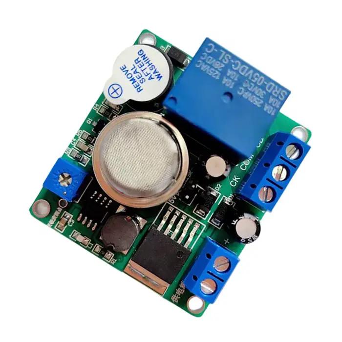 Détecteur de fumée MQ-2 Tech struction er Alarme cite Contrôleur de commutation 12V 24V