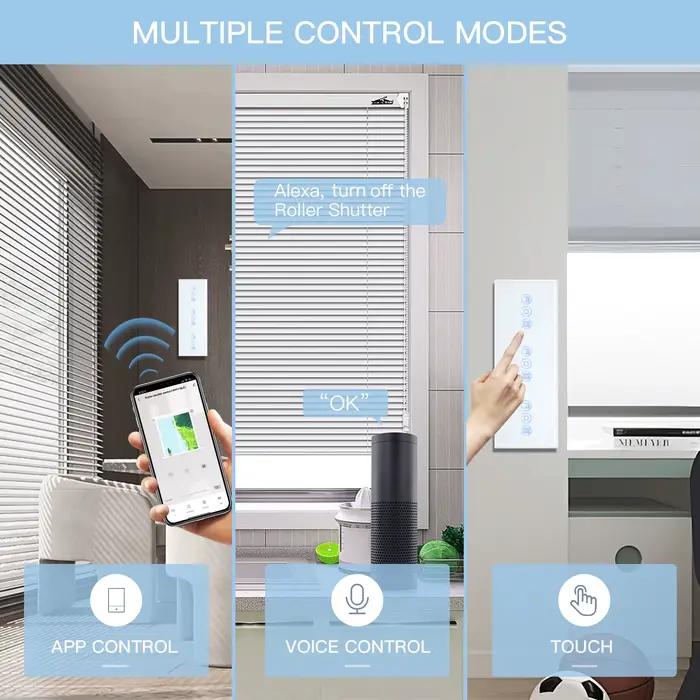 BSEED Wifi interrupteur de volet roulant Triple