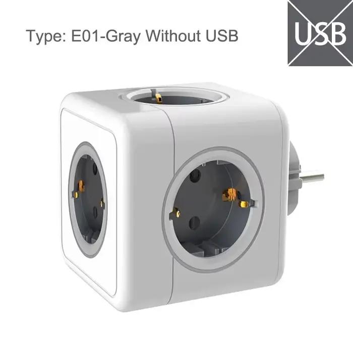 MASSFA Multi EU multiprise prise électrique Cube prise d'extension Multiple avec 5 prises ca adaptat
