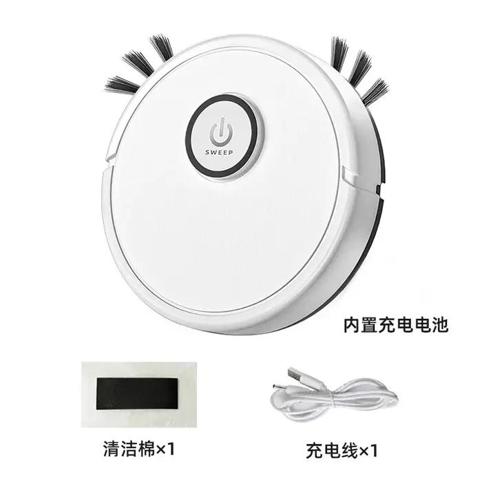 Robot Aspirateur Intelligent 3-en-1 6000Pa Forte Aspiration Balayage Lavage Recharge USB Navigation Laser Poils d'Animaux Sols Durs Nouveauté 2026